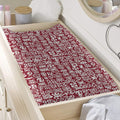 Red African Adinkra Tribe Symbols Changing Pad Cover