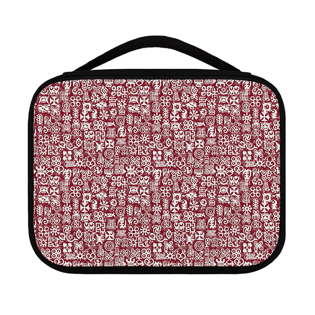 Red African Adinkra Tribe Symbols Classic Bible Case