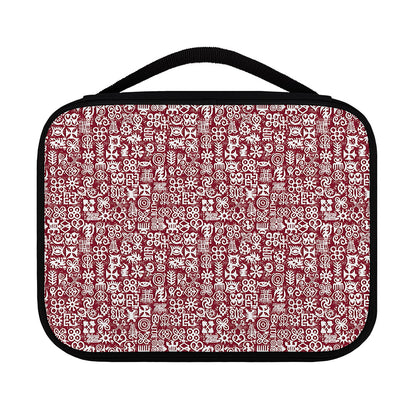 Red African Adinkra Tribe Symbols Classic Bible Case