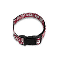 Red African Adinkra Tribe Symbols Dog Collar