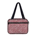 Red African Adinkra Tribe Symbols Double Strap Bible Bag
