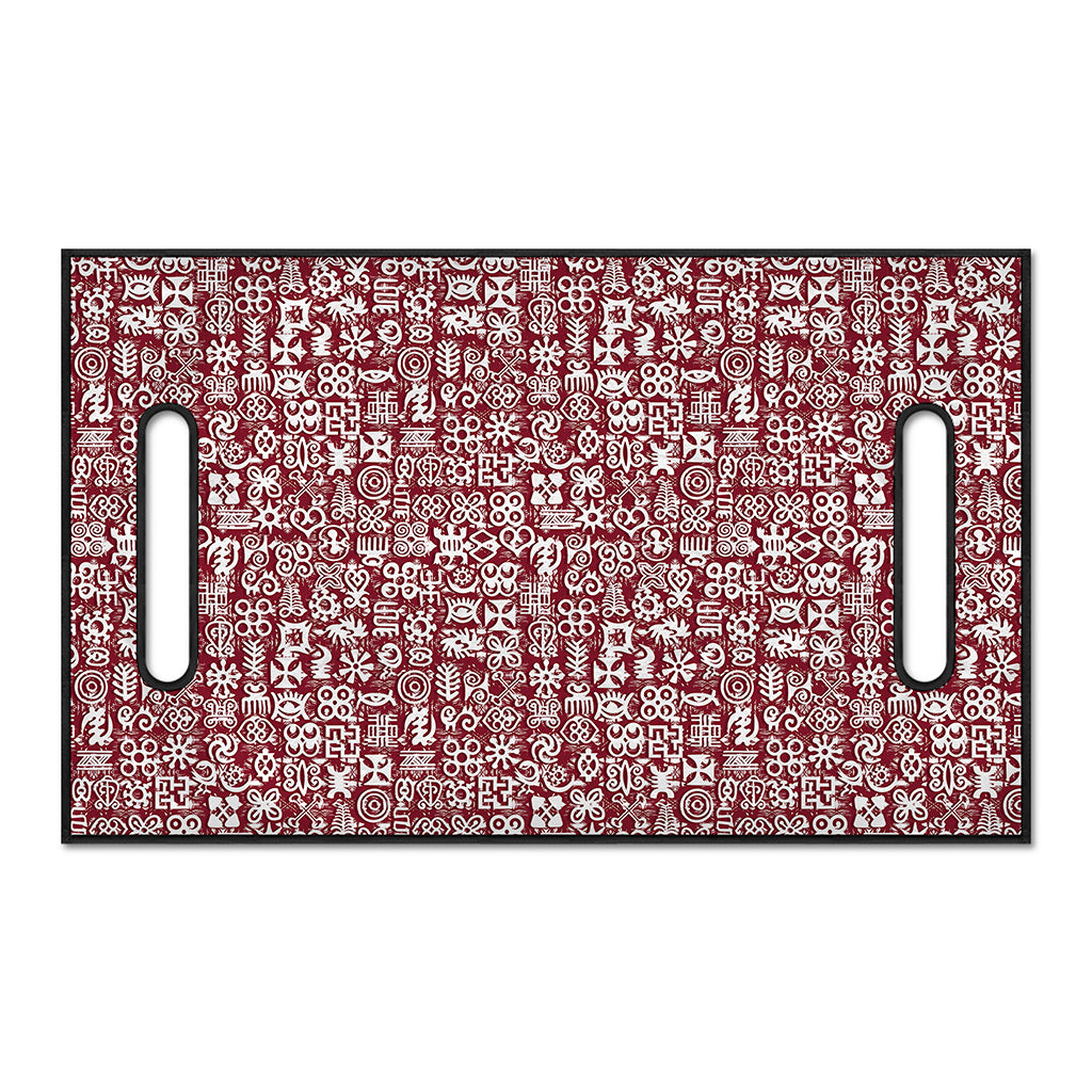 Red African Adinkra Tribe Symbols Golf Cart Seat Cover