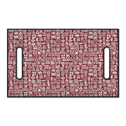 Red African Adinkra Tribe Symbols Golf Cart Seat Cover