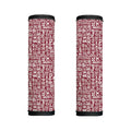 Red African Adinkra Tribe Symbols Handle Covers