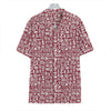 Red African Adinkra Tribe Symbols Hawaiian Shirt