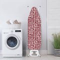 Red African Adinkra Tribe Symbols Ironing Board Cover