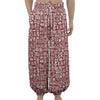 Red African Adinkra Tribe Symbols Lantern Pants