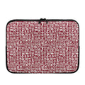 Red African Adinkra Tribe Symbols Laptop Sleeve