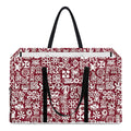 Red African Adinkra Tribe Symbols Utility Tote Bag