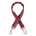 Red African Tribal Pattern Print Dog Seat Belt