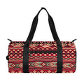 Red African Tribal Pattern Print Gym Bag