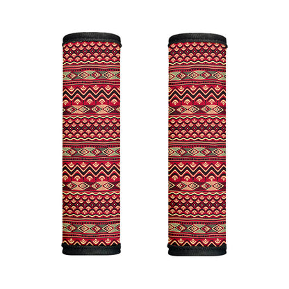 Red African Tribal Pattern Print Handle Covers