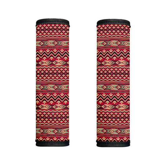 Red African Tribal Pattern Print Handle Covers