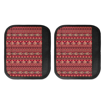 Red African Tribal Pattern Print Handle Covers
