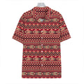 Red African Tribal Pattern Print Hawaiian Shirt