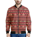 Red African Tribal Pattern Print Men's Bomber Jacket