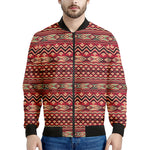 Red African Tribal Pattern Print Men's Bomber Jacket