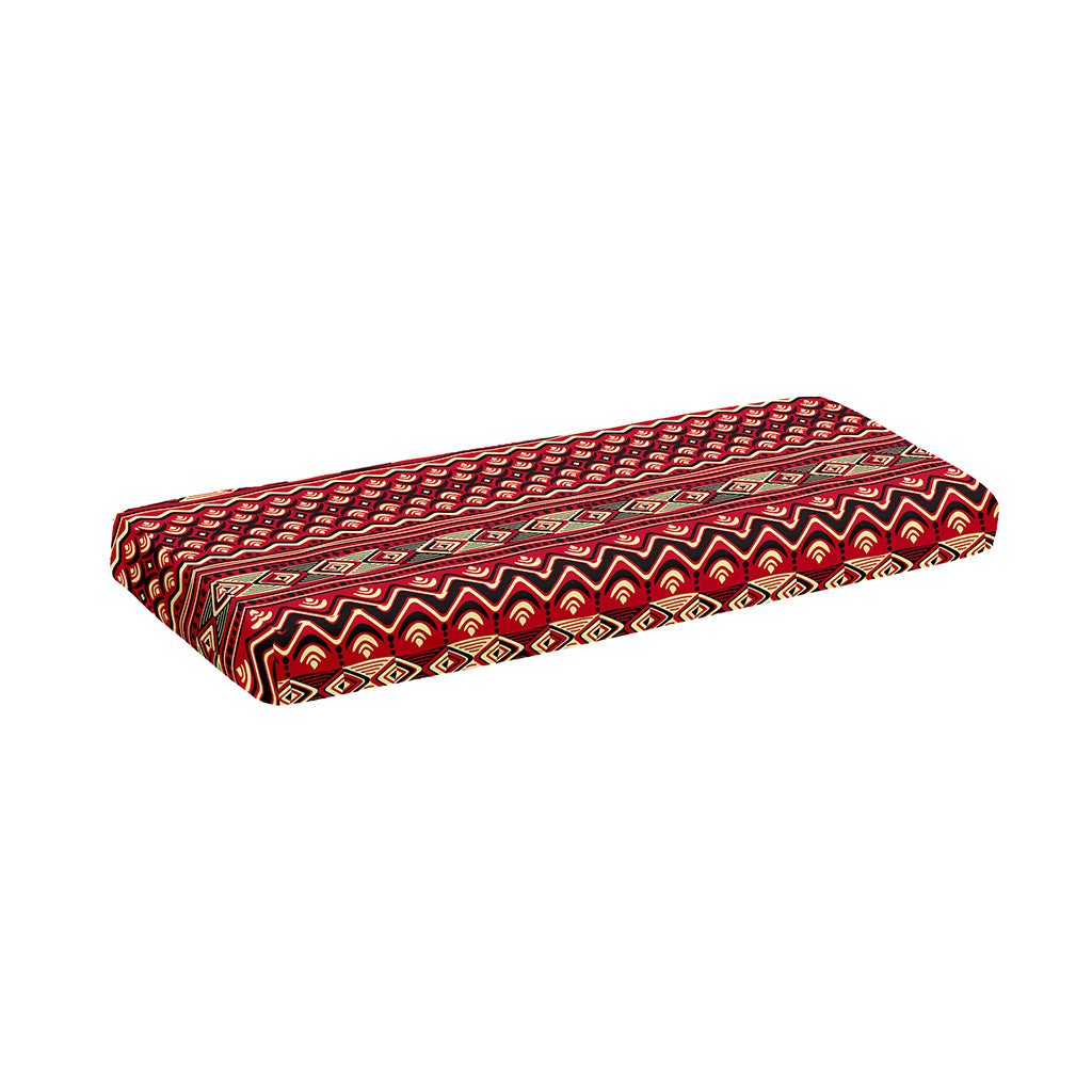 Red African Tribal Pattern Print Piano Keyboard Cover