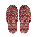 Red African Tribal Pattern Print Slippers