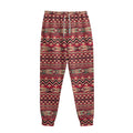 Red African Tribal Pattern Print Sweatpants