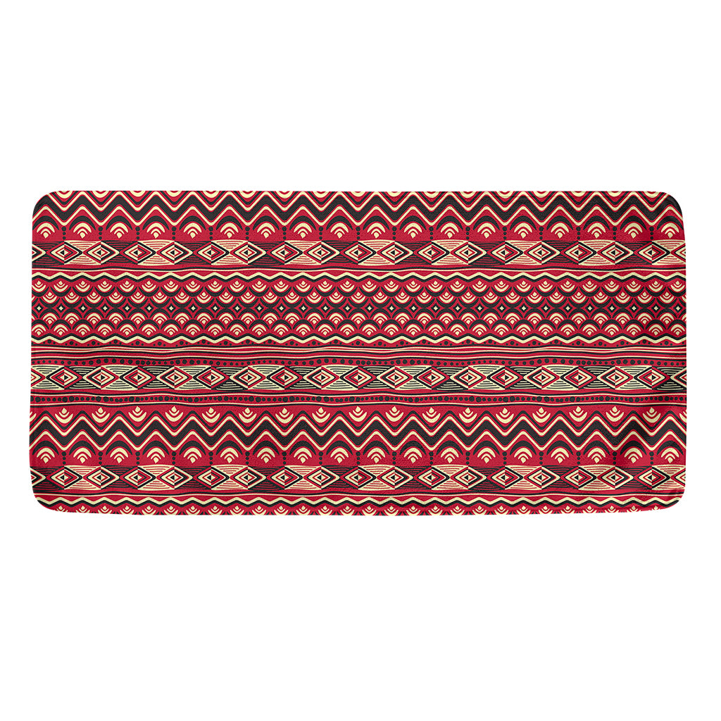 Red African Tribal Pattern Print Towel