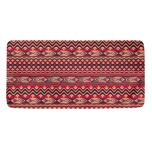 Red African Tribal Pattern Print Towel