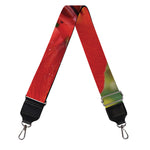 Red Alstroemeria Print Bag Strap