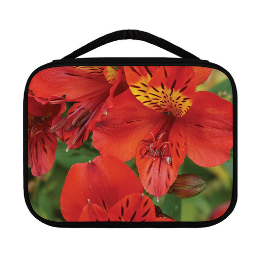 Red Alstroemeria Print Classic Bible Case