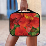 Red Alstroemeria Print Classic Bible Case