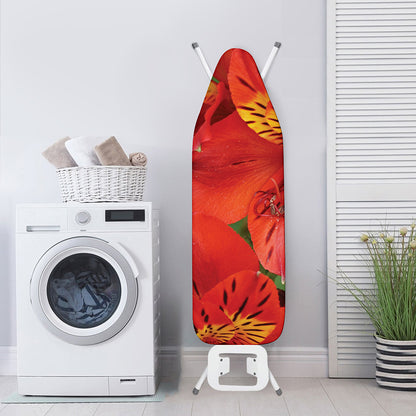Red Alstroemeria Print Ironing Board Cover