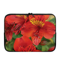 Red Alstroemeria Print Laptop Sleeve