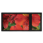 Red Alstroemeria Print Trifold Wallet