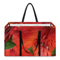 Red Alstroemeria Print Utility Tote Bag