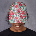 Red Amaryllis Pattern Print Baseball Cap