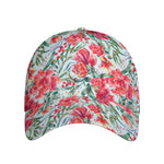 Red Amaryllis Pattern Print Baseball Cap