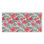 Red Amaryllis Pattern Print Beach Towel