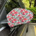 Red Amaryllis Pattern Print Car Side Mirror Covers
