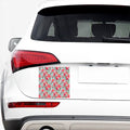 Red Amaryllis Pattern Print Car Sticker