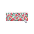 Red Amaryllis Pattern Print Extended Mouse Pad