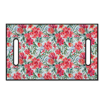 Red Amaryllis Pattern Print Golf Cart Seat Cover