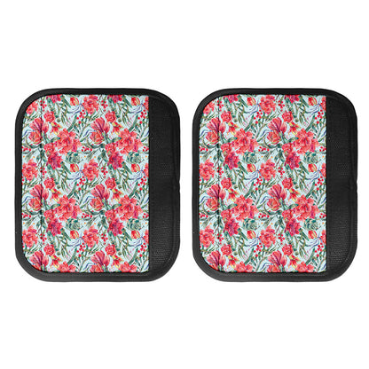 Red Amaryllis Pattern Print Handle Covers