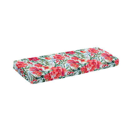 Red Amaryllis Pattern Print Piano Keyboard Cover