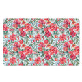 Red Amaryllis Pattern Print Polyester Doormat