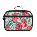 Red Amaryllis Pattern Print Portable Lunch Bag