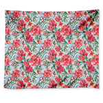 Red Amaryllis Pattern Print Tapestry
