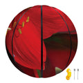 Red Amaryllis Print Basketball