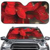 Red Amaryllis Print Car Windshield Sun Shade