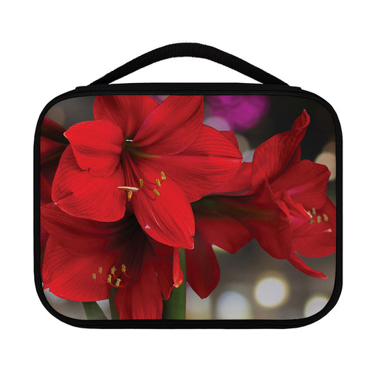 Red Amaryllis Print Classic Bible Case