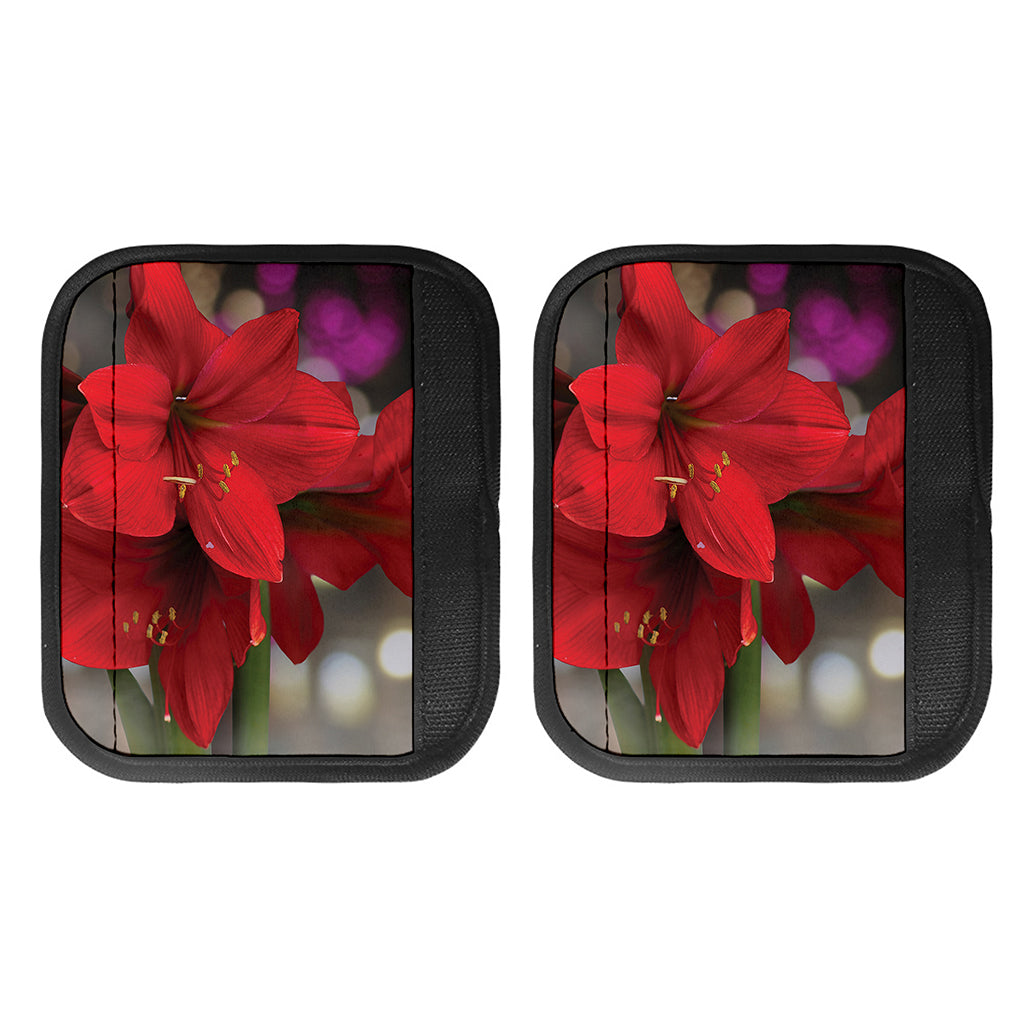 Red Amaryllis Print Handle Covers