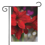 Red Amaryllis Print House Flag